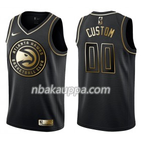 Atlanta Hawks Custom Nike Musta Golden Edition Pelipaidat Swingman - Miesten